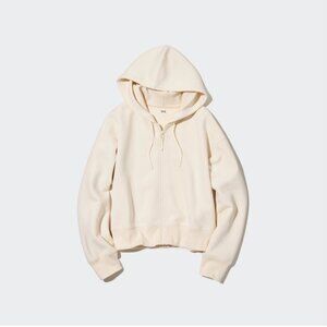 Uniqlo Dry Sweat Cropped Full-Zip Long-Sleeve Hoodie XXL